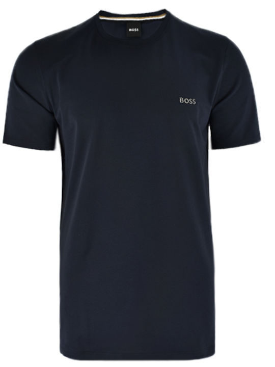 Hugo Boss T-shirt Bărbătesc cu Mânecă Scurtă Albastru marin