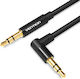 Vention 3.5mm Male To 3.5mm Male Black 0.5m Audio Cable With Gold Plated Terminals BAKBD-T
