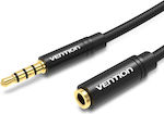 Vention TRRS 3.5mm male - 3.5mm female Cable Black 0.5m (BHBBD)