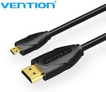 Vention HDMI 2.0 Cable micro HDMI male - HDMI male 2m Μαύρο