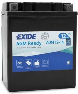 Exide Мотоциклетна батерия с капацитет 14Ах