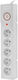 Armac Z5 Power Strip with Surge Protection 5 Positions with Switch and Cable 3m Gray
