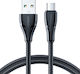 Joyroom S-UM018A11 Braided USB 2.0 to micro USB Cable Μαύρο 2m