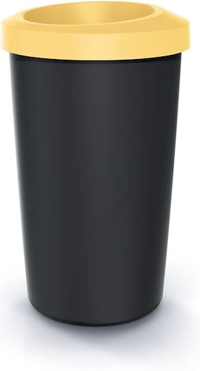 Prosperplast Keden Compacta R Waste Bin Plastic Yellow / Black 45L