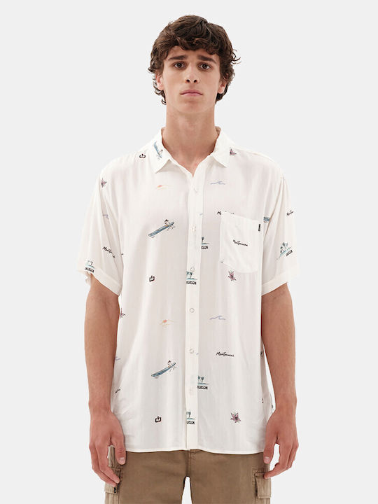 Emerson 231.EM61.03 Short-sleeved Shirt Off White