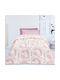 Das Home Kinder Steppdecke Einzeln White / Lila / Pink 160x240cm