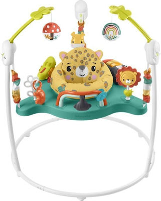 Fisher Price Baby Jumper Jumperoo Leopard cu muzică pentru 6++ Luni