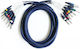 Cobra Cable 6.3mm male - 6.3mm male 6m Μπλε 8τμχ (57143)