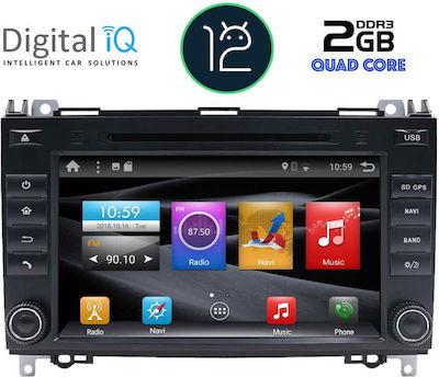 Digital IQ Car-Audiosystem für Mercedes-Benz Sprinter / Vito / Viano Citroen BX Volkswagen Handwerker Audi A7 2004-2020 (Bluetooth/USB/AUX/WiFi/GPS) mit Touchscreen 8"