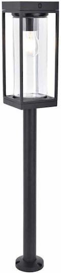 Lutec Solarleuchte Boden Column 2W 200lm Warmes Weiß 2700K mit Bewegungssensor und Fotokontakt IP44 12cmx12cmx76cmcm