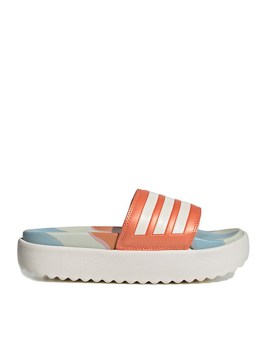 adidas Adilette Slides με Πλατφόρμα Cloud White...