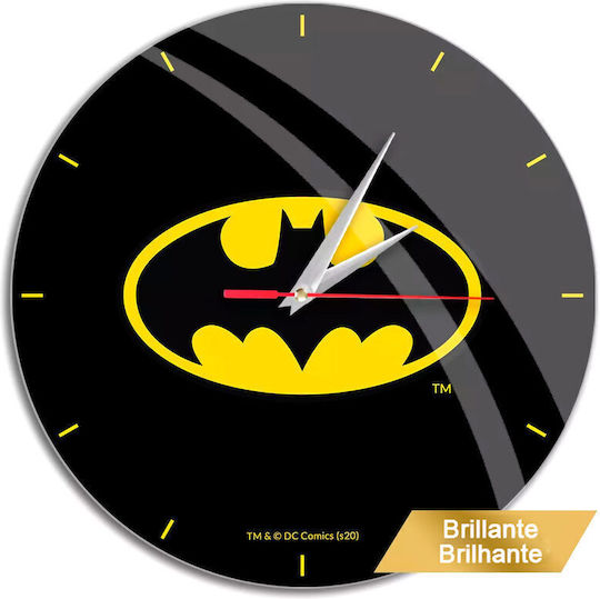 ERT Group Batman Wanduhr Kunststoff Schwarz Ø30.5cm