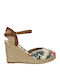 Women's Platform Espadrilles Beige