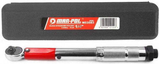 Mar-Pol Torque Wrench 1/4" 25-25 Nm 26.5cm