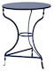 Tisch Café für kleine Außenbereiche Stabil Kimolos Blau 58x58x72cm