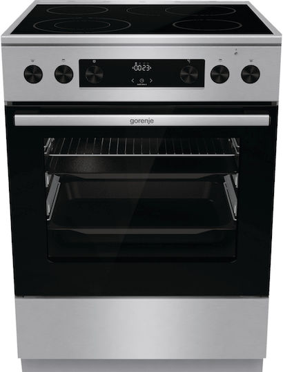 Gorenje Κουζίνα 71lt με Κεραμικές Εστίες Π60εκ. Inox