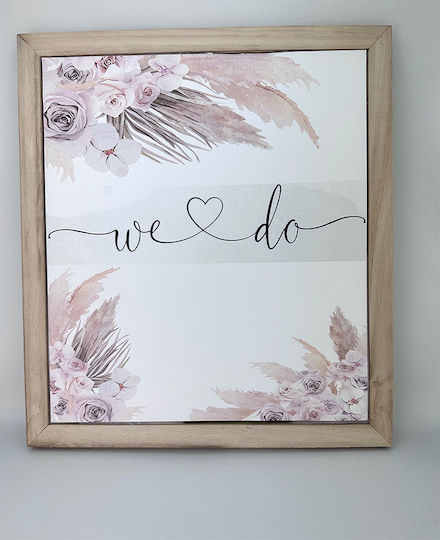Riniotis ΤΡ49Α114 Wedding Drop Wishes Frame Brown