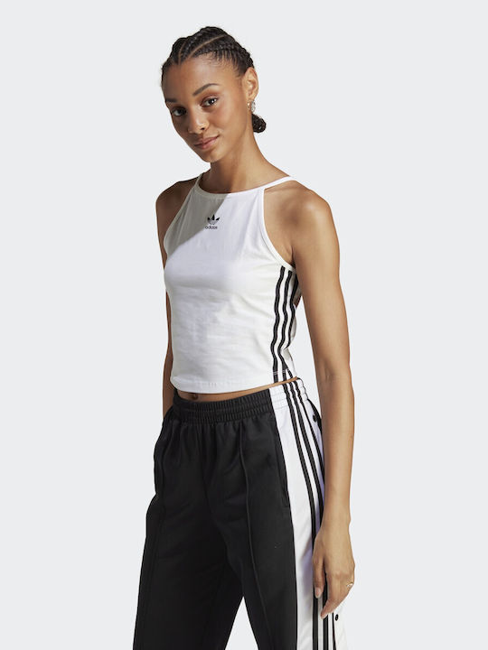 Adidas Adicolor Classics Bluză Sportivă pentru Femei Fără mâneci Albă