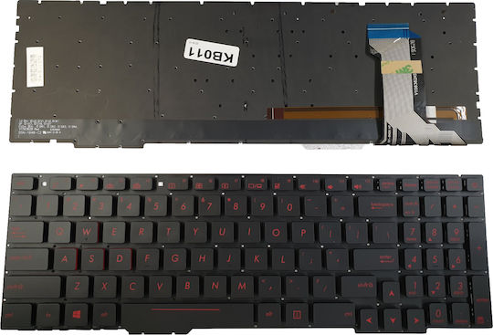 Лаптоп Клавиатура За Asus С Задно Осветяване В Черен Цвят 40561USNOFRBACKLIT