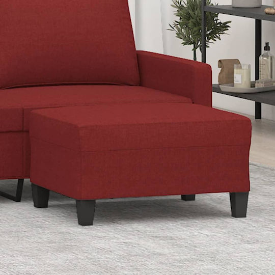 Burgundisches Stoff Fußhocker 70x55x41cm