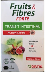 Ortis Fruits & Fibre Forte 12 Comprimate Ortis Fruits & Fibre Forte 12 Comprimate