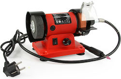 Mar-Pol M79208 Λειαντήρας Πάγκου M79208 Κόκκινο Δίδυμος Τροχός με Ισχύ 150 Watt