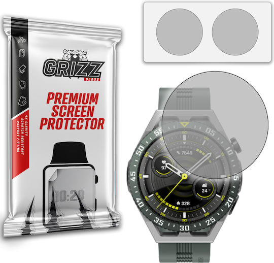 GrizzGlass Matte 2pcs Защитен екран за Huawei Watch GT 3 46 мм 2бр
