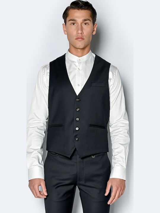 Sogo Men's Vest Slim Fit Marine