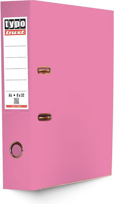 Typotrust Arc Ring Binder 8/32 for A4 Paper with 2 Rings Pink 12pcs