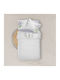 Borea Sheet Set with 2 Pillowcases Super-Double 220x240cm. Levantes White 3pcs