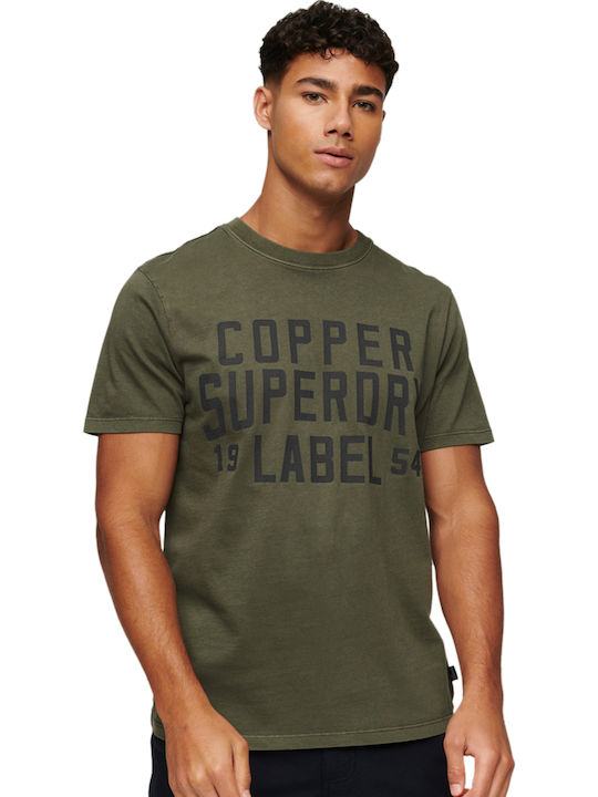 Superdry Vintage Copper Label Тениска Каки