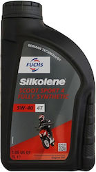 Fuchs Silkolene Scoot Sport 4 Sintetic Ulei de motocicletă pentru motoare în patru timpi 5W-40 1lt