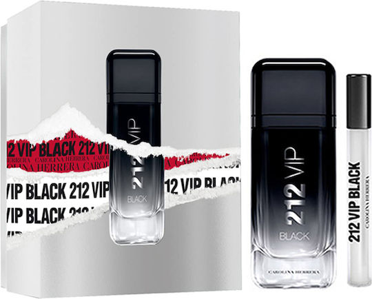Carolina Herrera 212 VIP Black Ανδρικό Σετ με Eau de Parfum 2τμχ