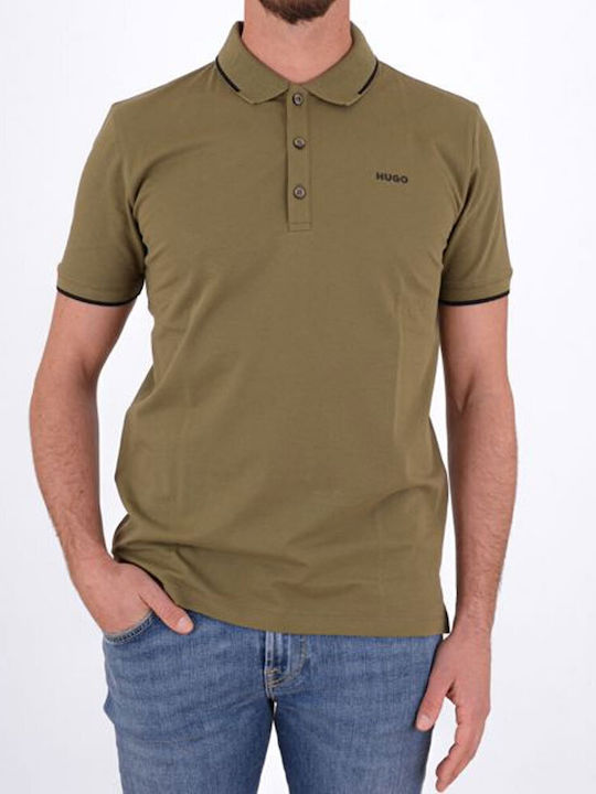Hugo Hugo Dinoso222 Polo Herrenbluse Kurzarm Khaki