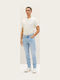 Josh Pantaloni Jeans pentru Bărbați Elastic cu Croială Slim Straight Albastru
