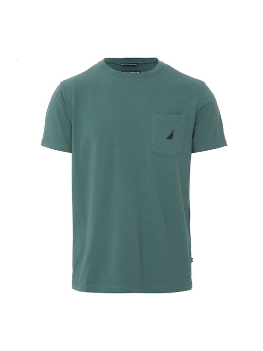Nautica Herren T-Shirt Kurzarm Grün