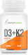 Better Health D3+K2 Vitamine für die Stärkung des Immunsystems und die Gesundheit der Knochen 4000 IE 60 Kapseln