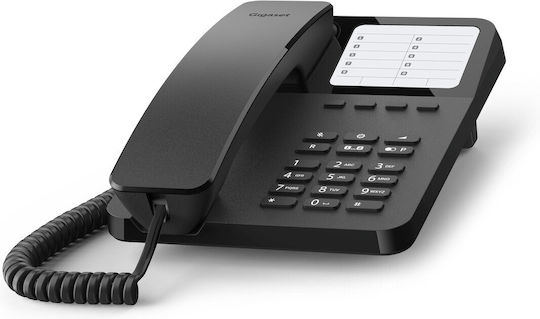 Gigaset Desk 400 Corded Office Phone for Seniors Black S30054-H6538-R601