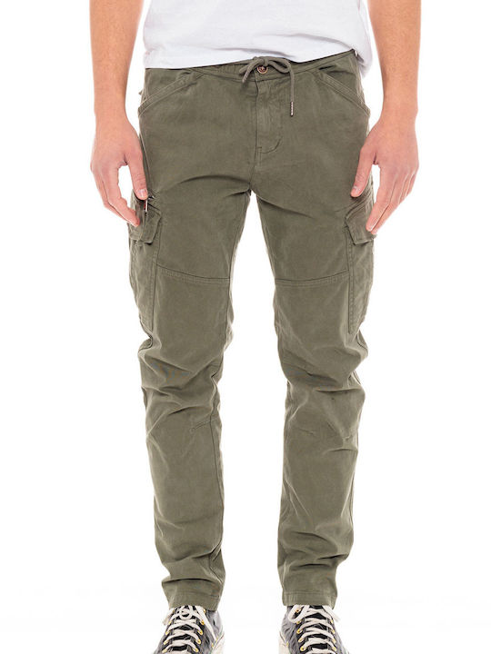 Splendid Pantaloni pentru bărbați Cargo Elastice cu Croială Normală Verde