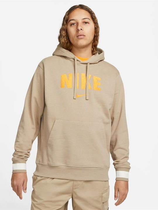 Club Sweatshirt mit Kapuze Beige