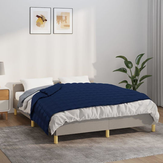 vidaXL Schwerkraftdecke Moné 152x203cm Blau