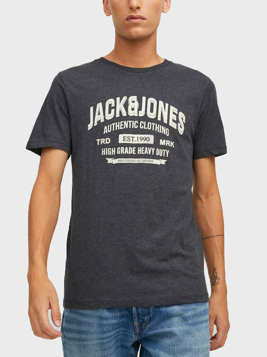 Jack & Jones Bluza Bărbătească cu Mânecă Scurtă Polo Gri