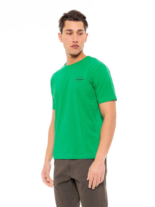 Splendid Ανδρικό T-shirt Πράσινο με Στάμπα