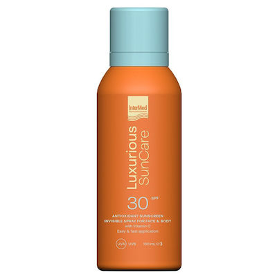 Intermed Luxurious Suncare Sunscreen Cream for the Body SPF30 in Spray 100ml