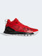 Adidas D Rose Ψηλά Μπασκετικά Παπούτσια Vivid Red / Core Black / Cloud White