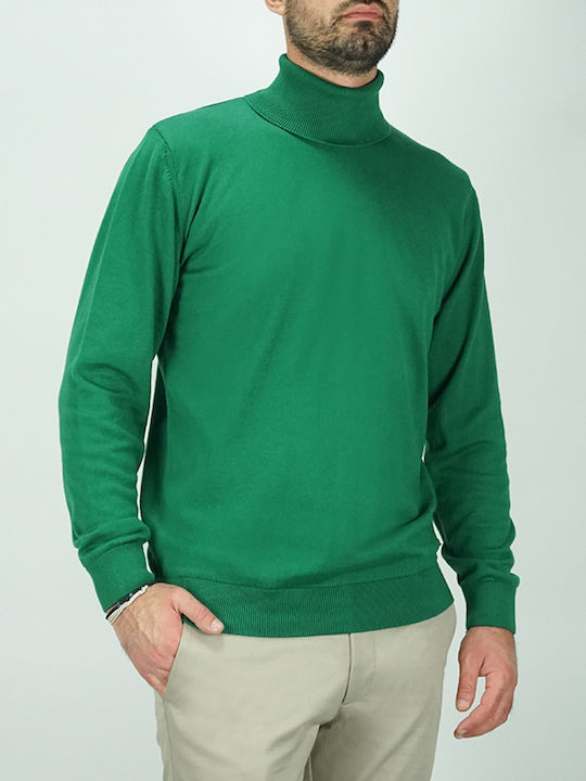 Vittorio Artist 700-2223-00 700-2223-003 Men's Long Sleeve Sweater Turtleneck Green