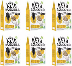 Joice Organic Crackers Keto with Black Sesame 6 Pcs Classic 6x60gr