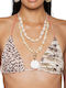 Bikini Τριγωνάκι Animal Print Καφέ