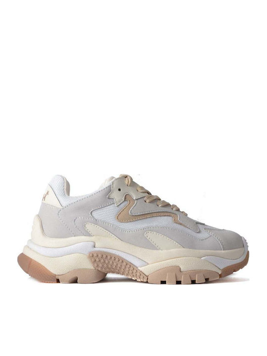 Addict Combo Chunky Sneakers Beige