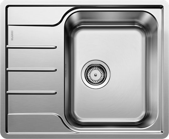 Blanco Lemis 46 S-IF Ένθετος Inox Brushed Μ60.5xΠ50cm Ασημί